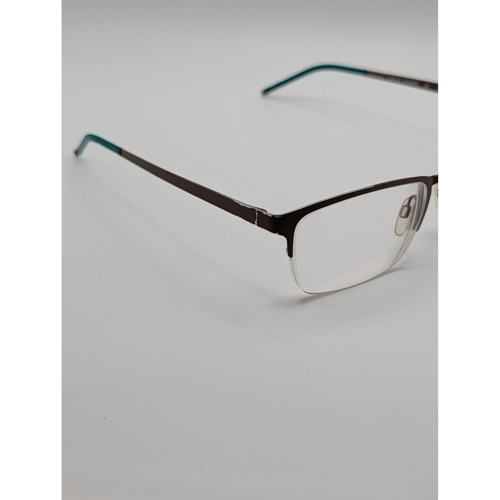 Cole Haan Zerogrand CH4014 Half Rim Eyeglass Frames Brown Teal 51-18-140 - Picture 7 of 16